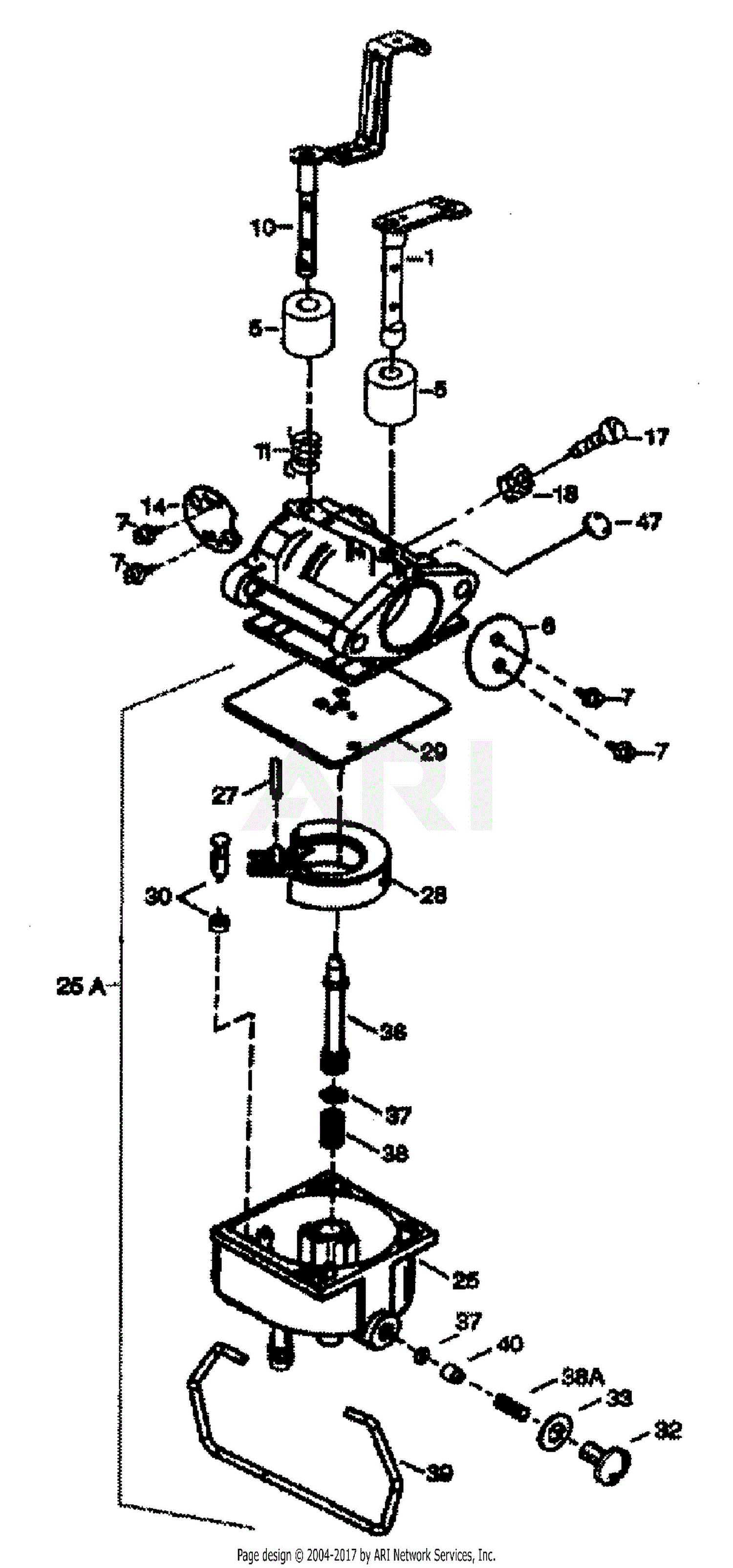 MTD 14A9816K790 GT-2550H (2004) Parts Diagram for Carburetor