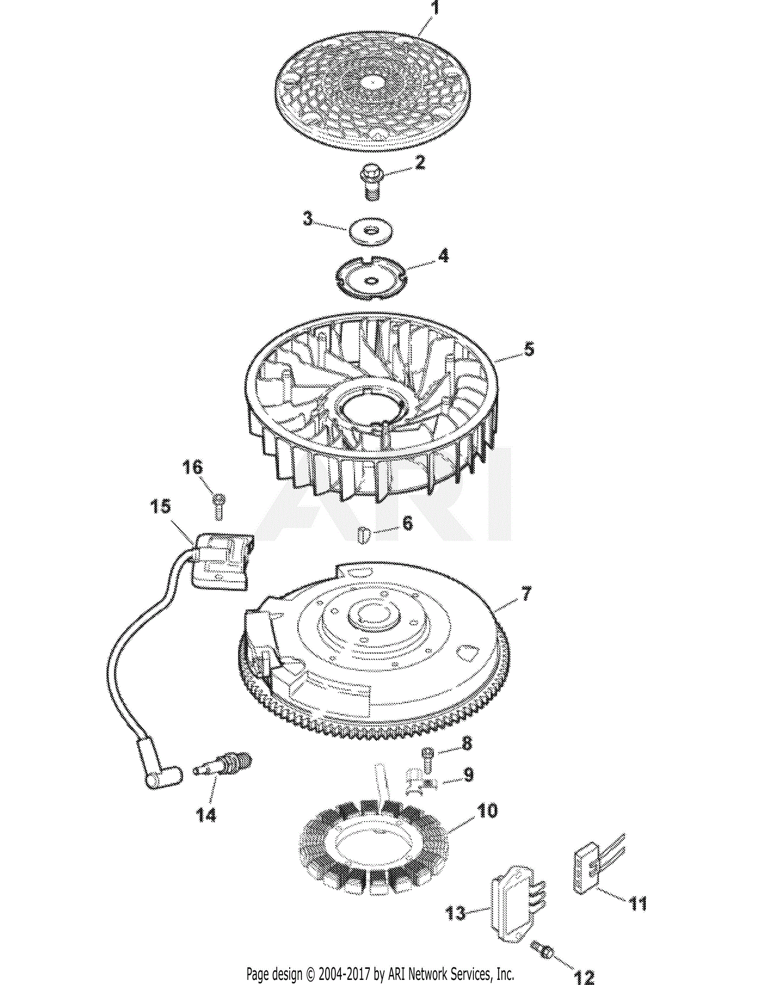 MTD 13AX79TH090 LT-4600H (2008) Parts Diagram for SV600-0018 Engine ...