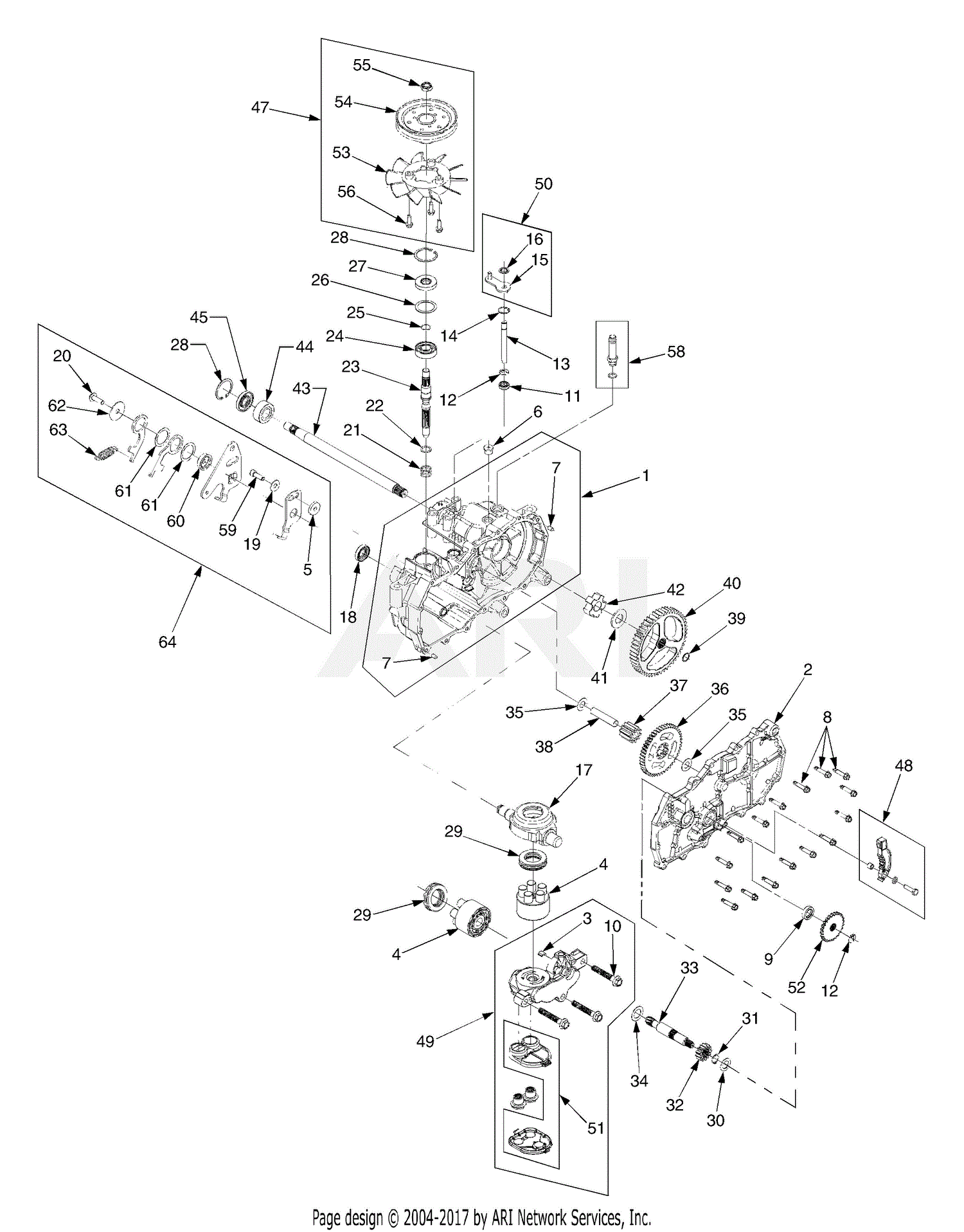 MTD ZT-42 (2005) 17BA5A4G790 Parts Diagram for RH Transmission