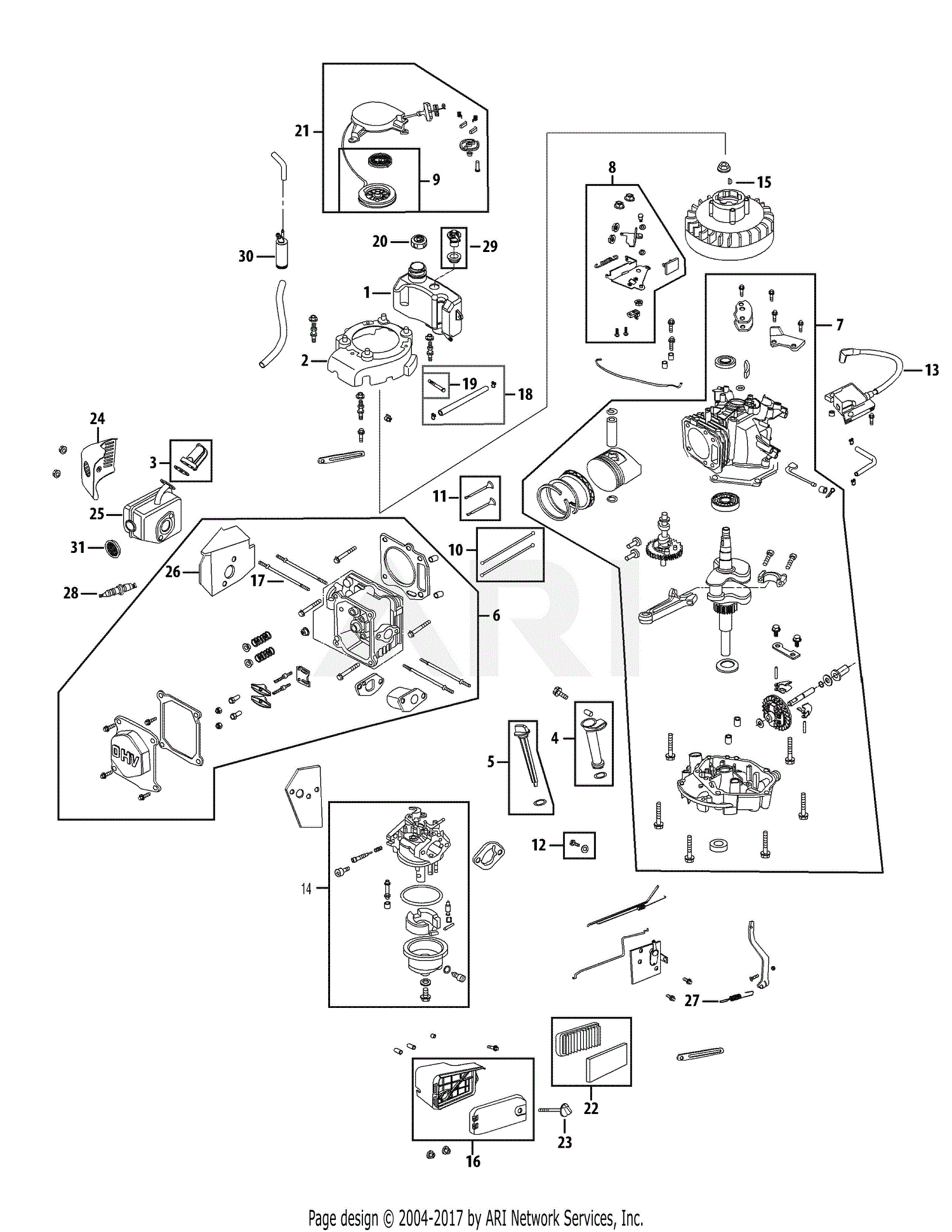 Mtd 11a 02bt706 Engine Diagram