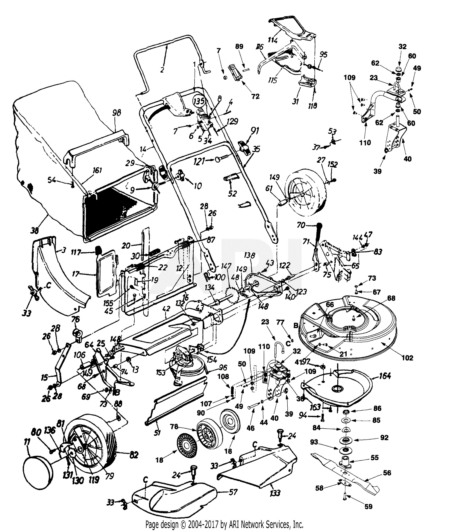 MTD 12A-827A118 (1999) Parts Diagram for General Assembly