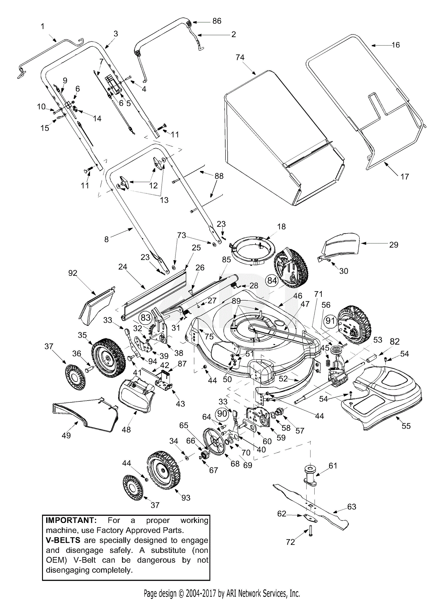 MTD 12A-469B000 (2003) Parts Diagram for General Assembly