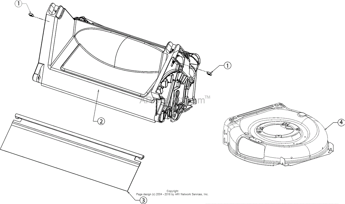 MTD 12A-A02J700 Parts Diagram for Deck