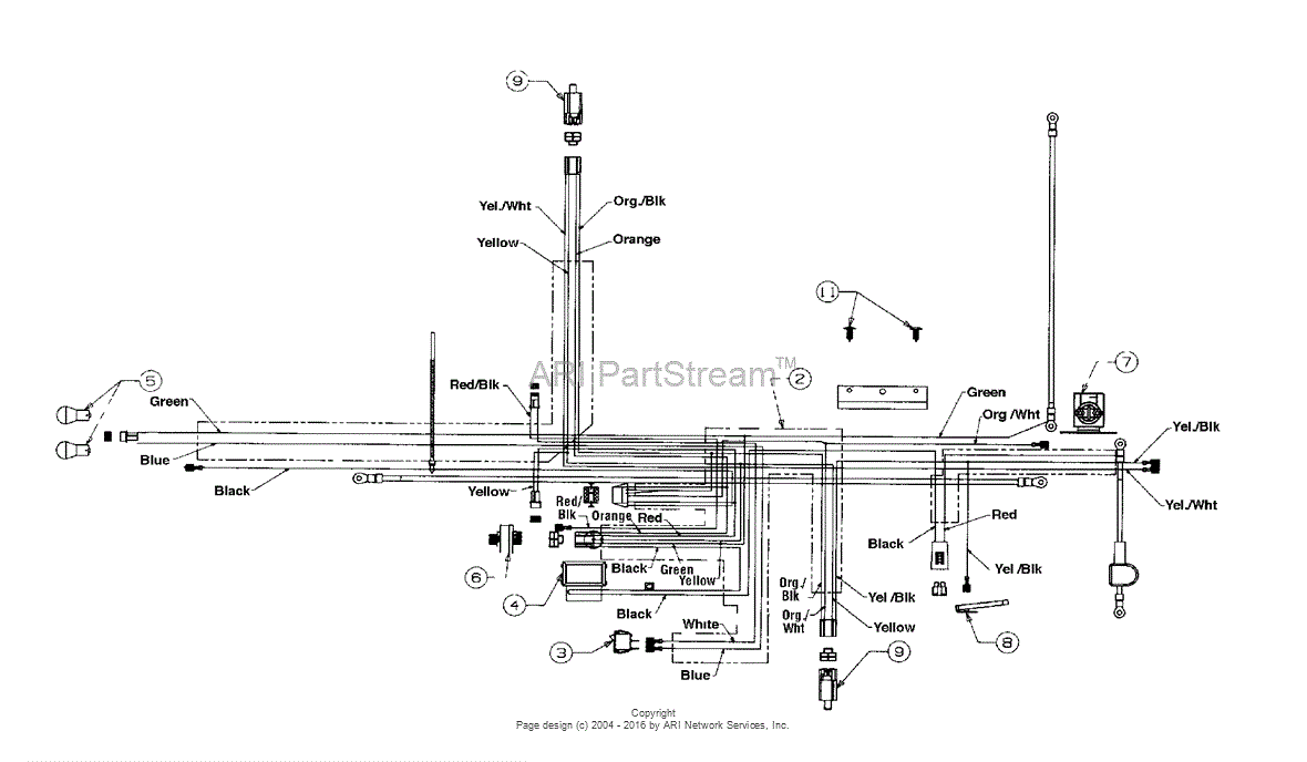 MTD 13AF660G352 (2000) Parts Diagram for Electrical B&S Overhead Valve