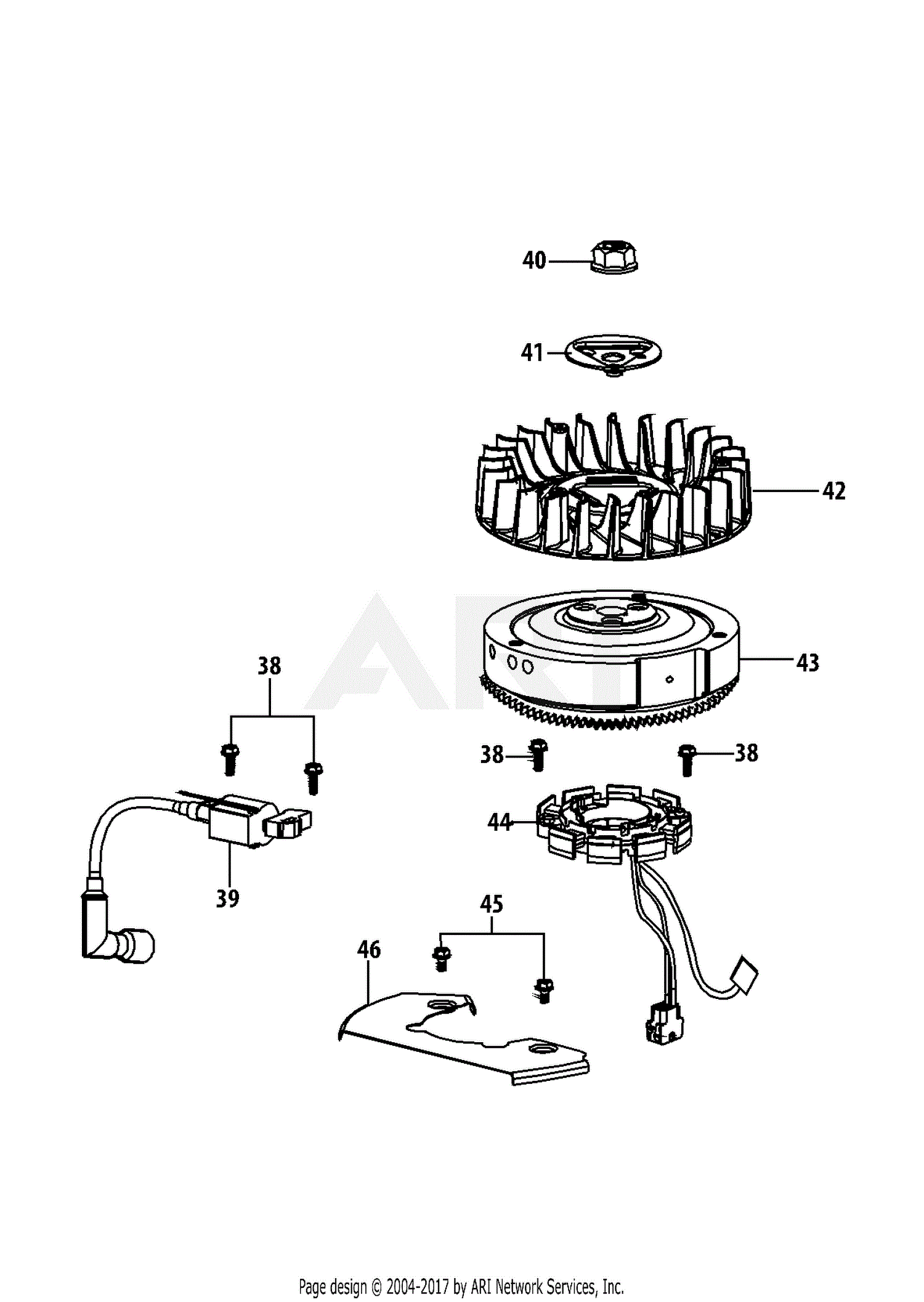 MTD 13A2775S000 (2014) Parts Diagram for 4P90JUB Ignition ... outdoor wiring diagrams 
