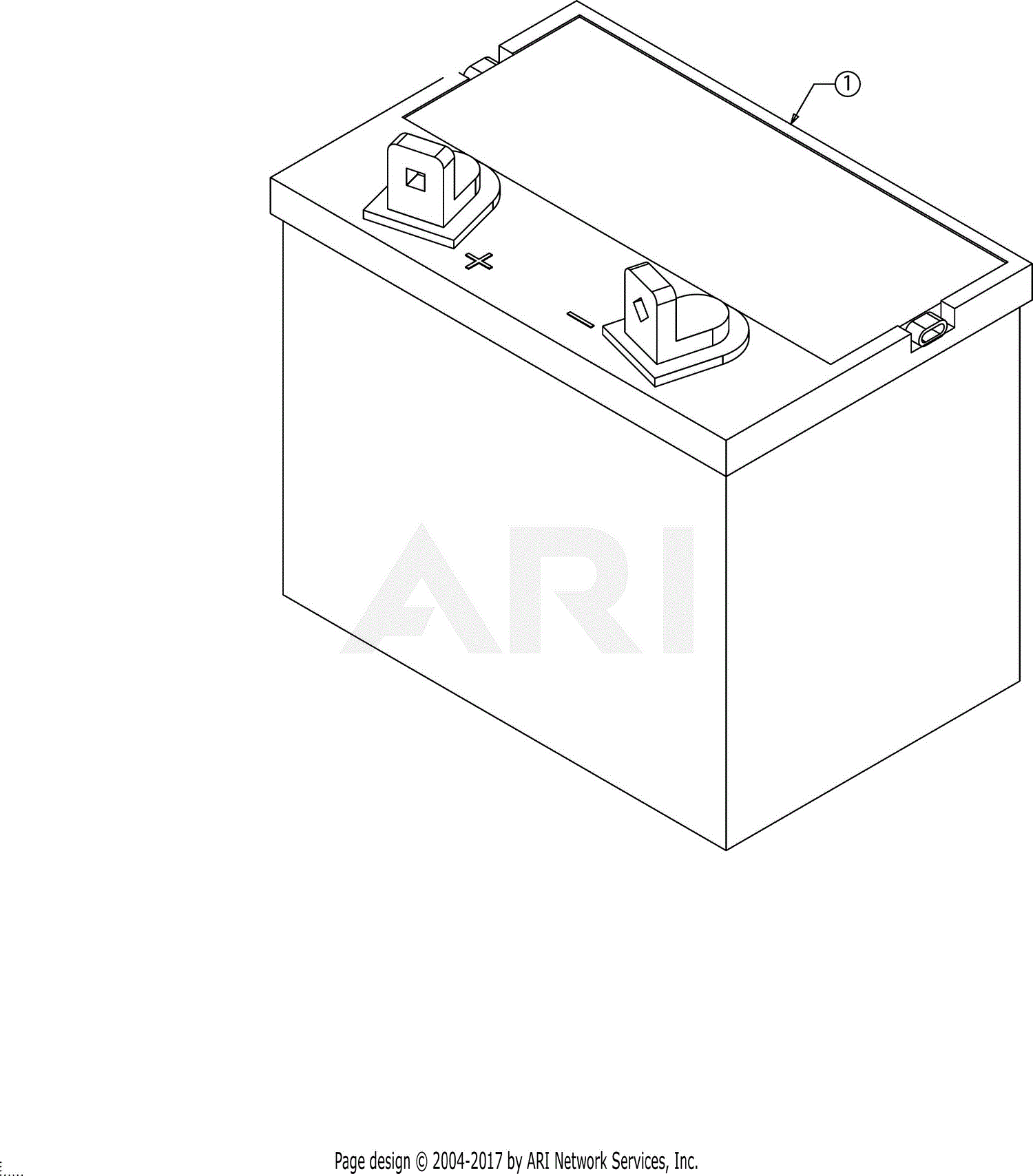 Mtd yard store machine battery