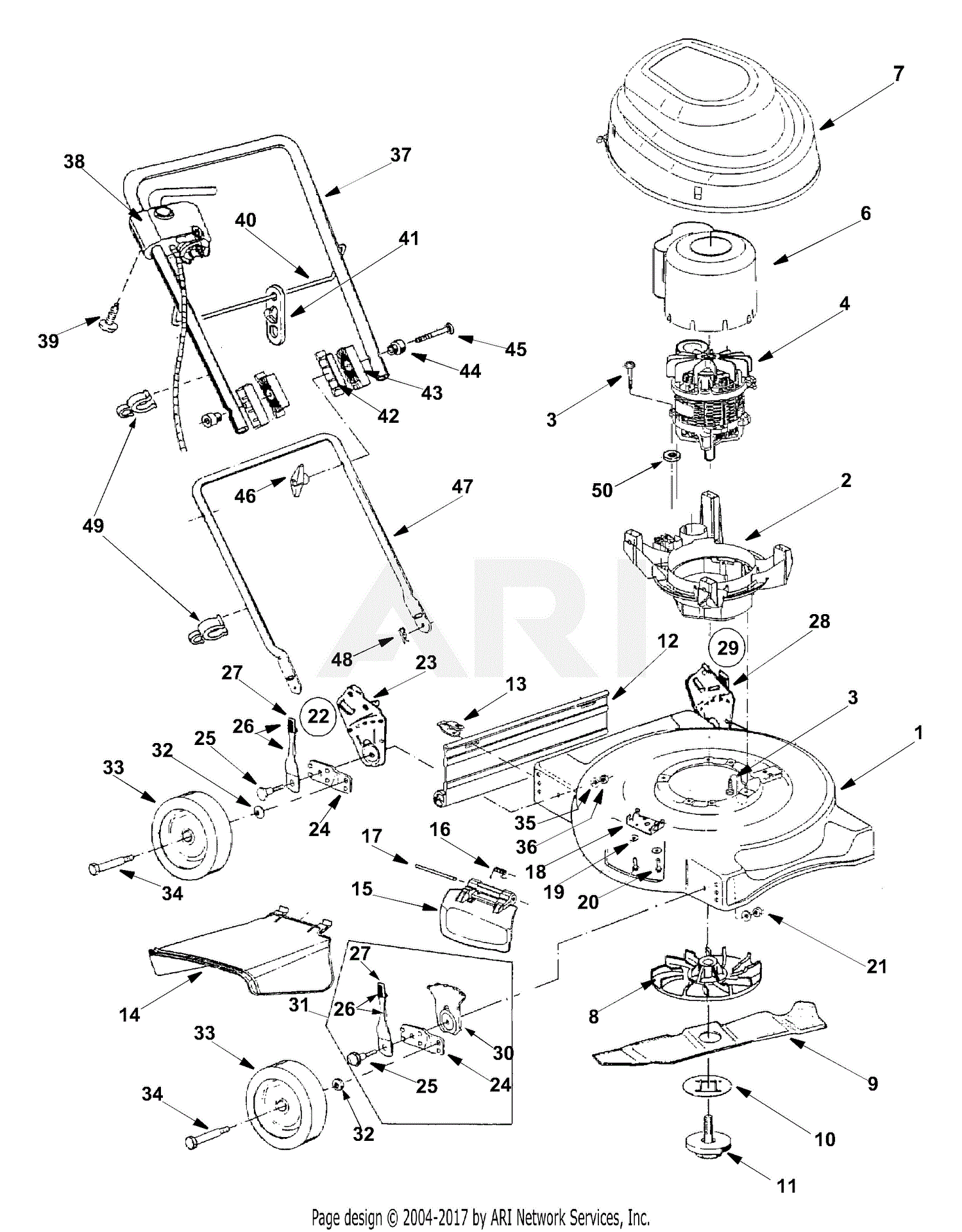 MTD 18A-717-700 (2004) Parts Diagram for General Assembly