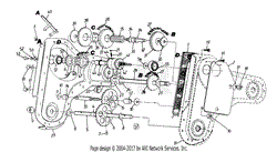 MTD 216-410-000 (1996) Parts Diagram for Gear Box Assembly