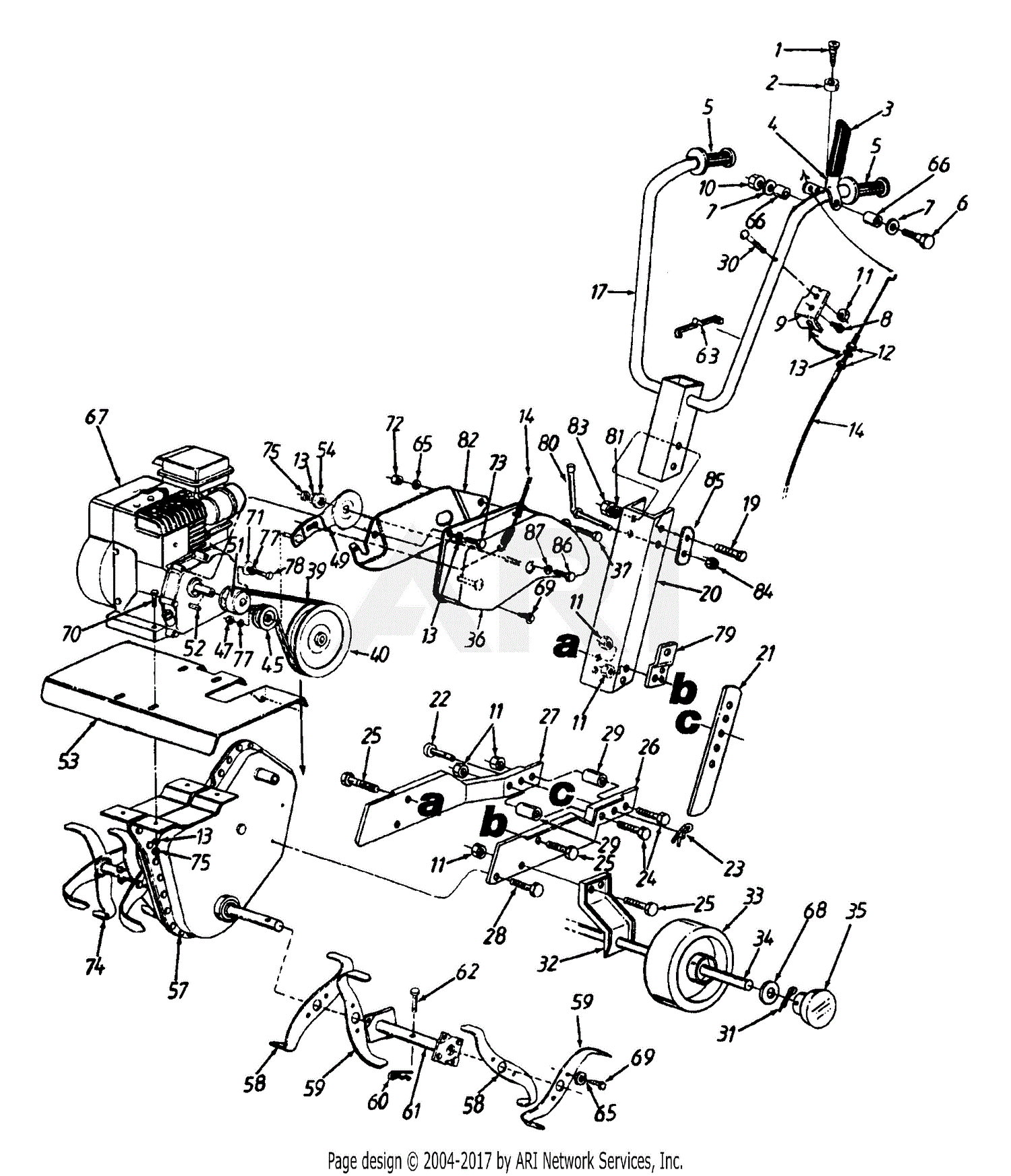 MTD 21A-035-352 (2000) Parts Diagram for General Assembly