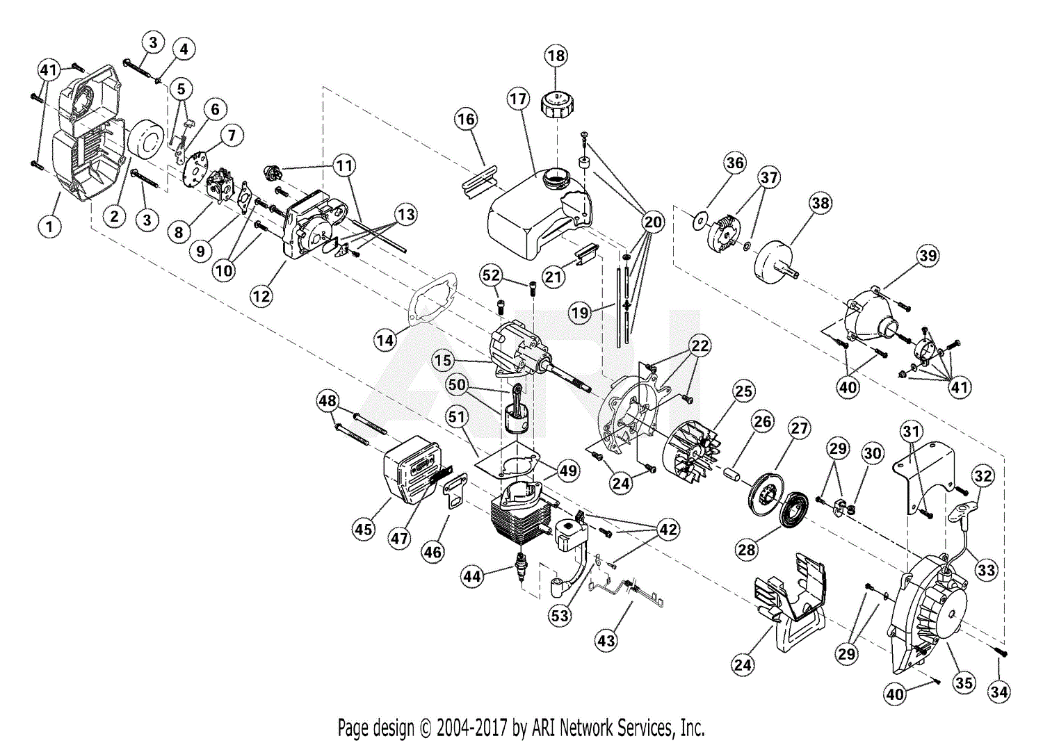 Yard Machine Tiller Parts List