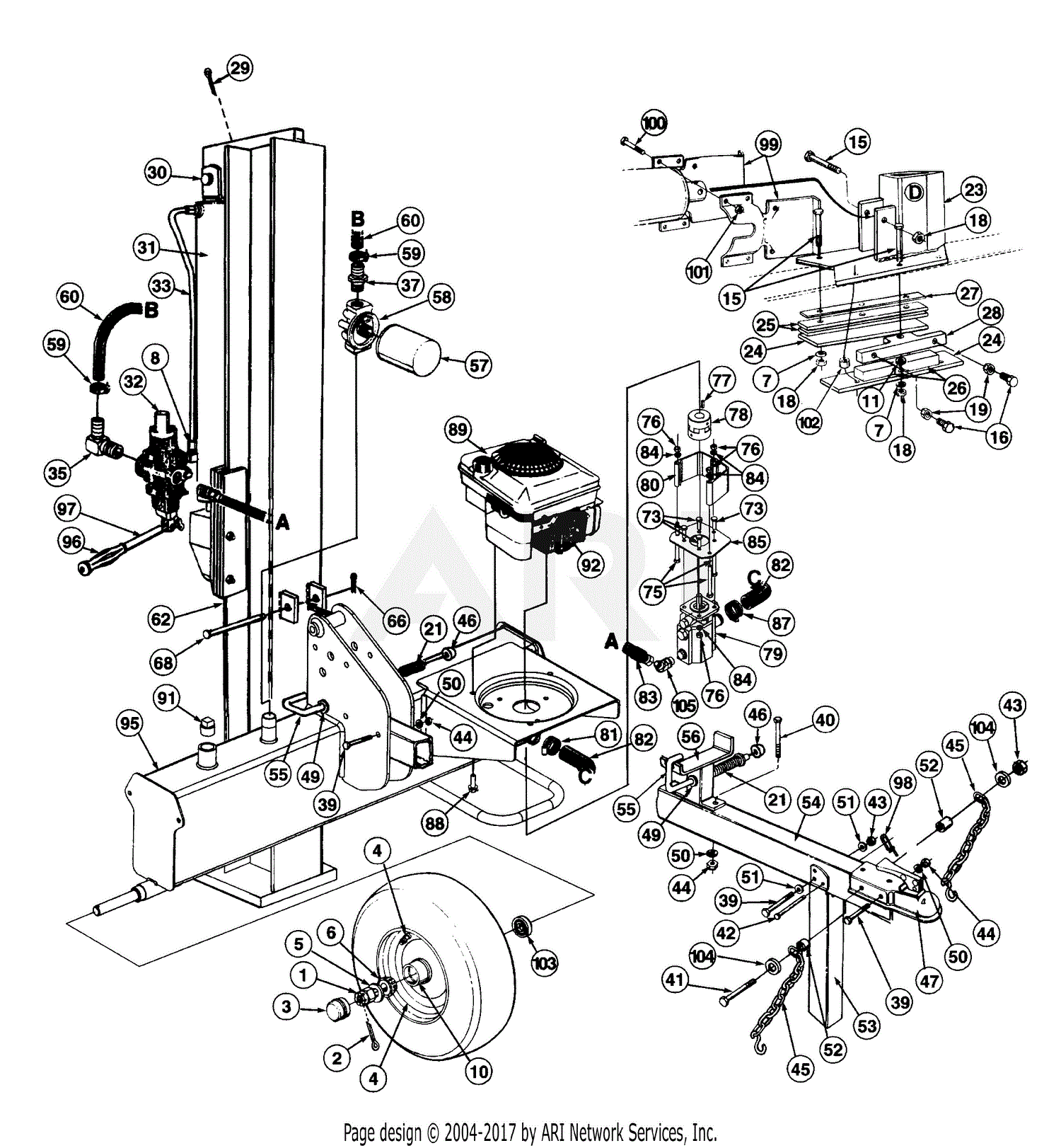 Mtd 247a500a000  1997  Parts Diagram For General Assembly