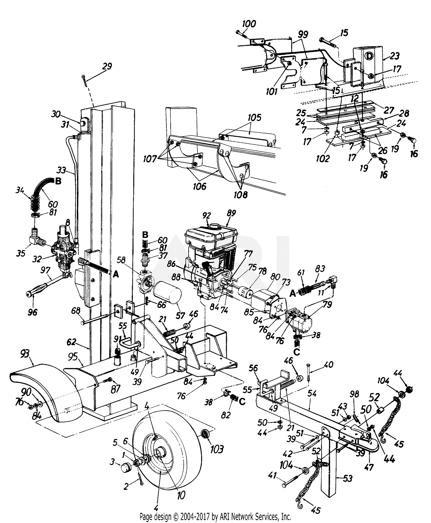 MTD 247D523B401 (1997) Parts Diagram for General Assembly