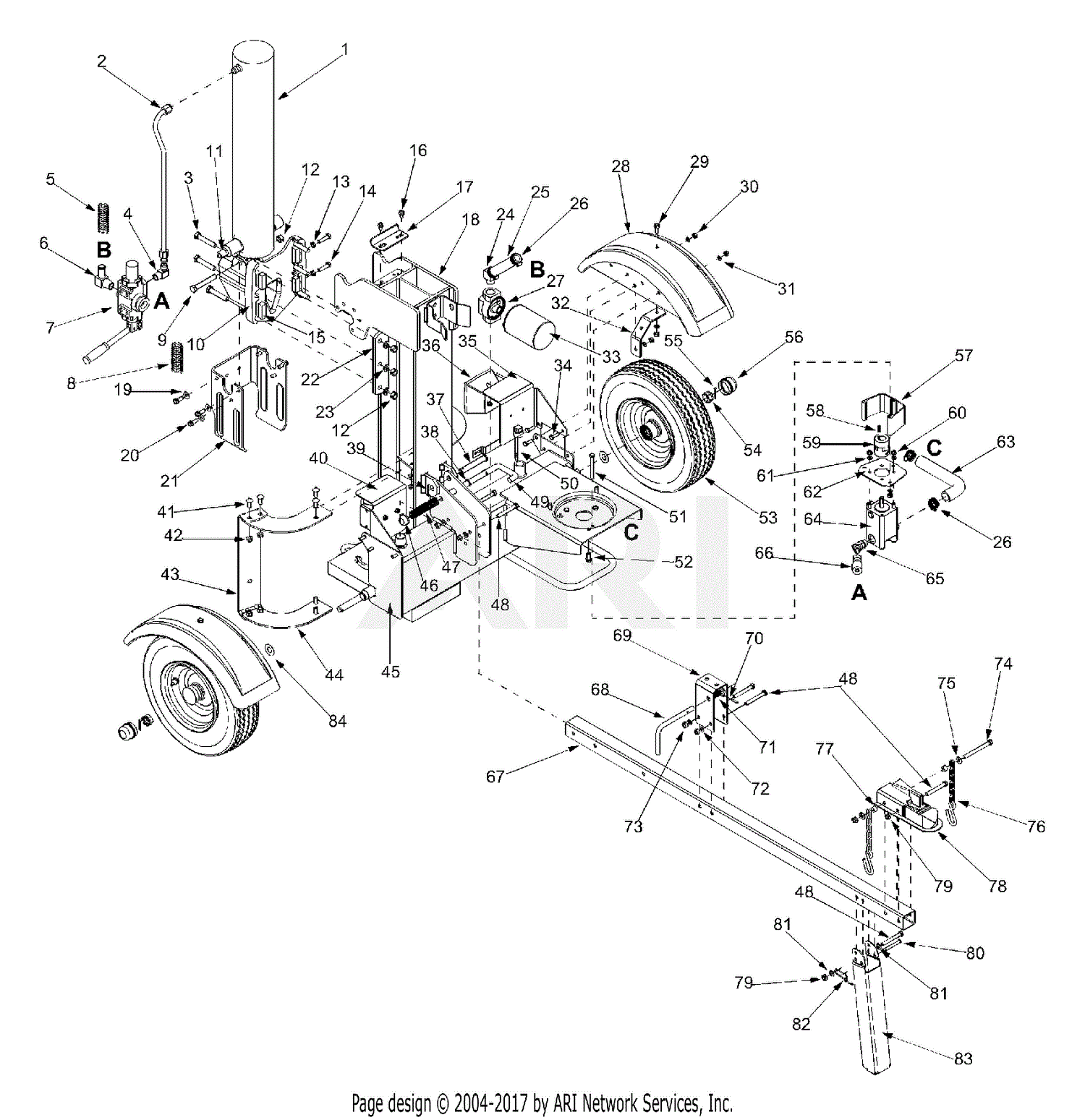 Mtd 24af550c000 (2002) Parts Diagram For General Assembly