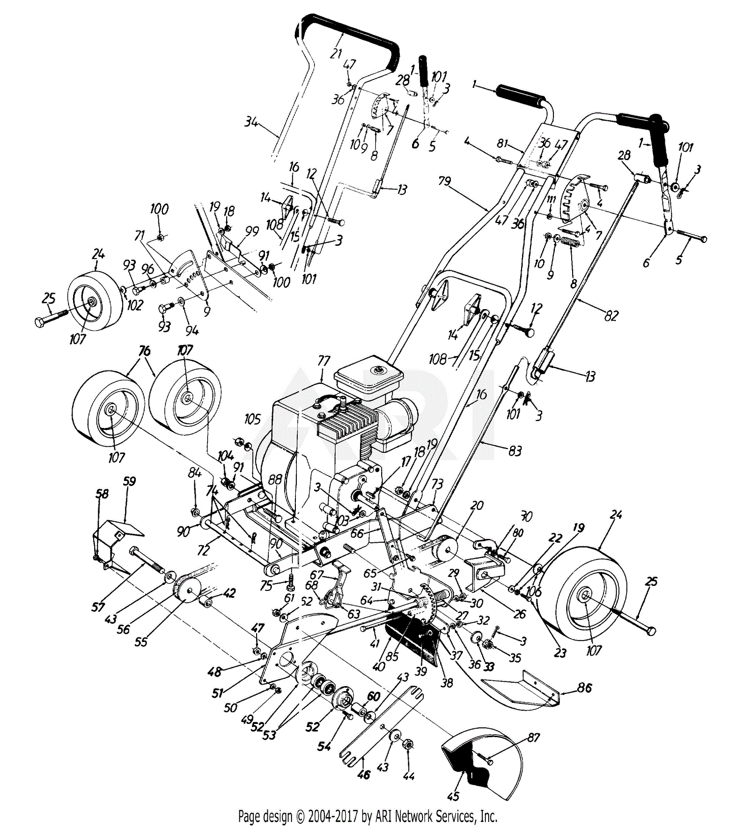 Mtd Edger Parts Diagram - General Wiring Diagram