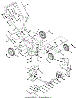 MTD 245-596-190 2 HP Edger (1985) Parts Diagram for Edger Assembly