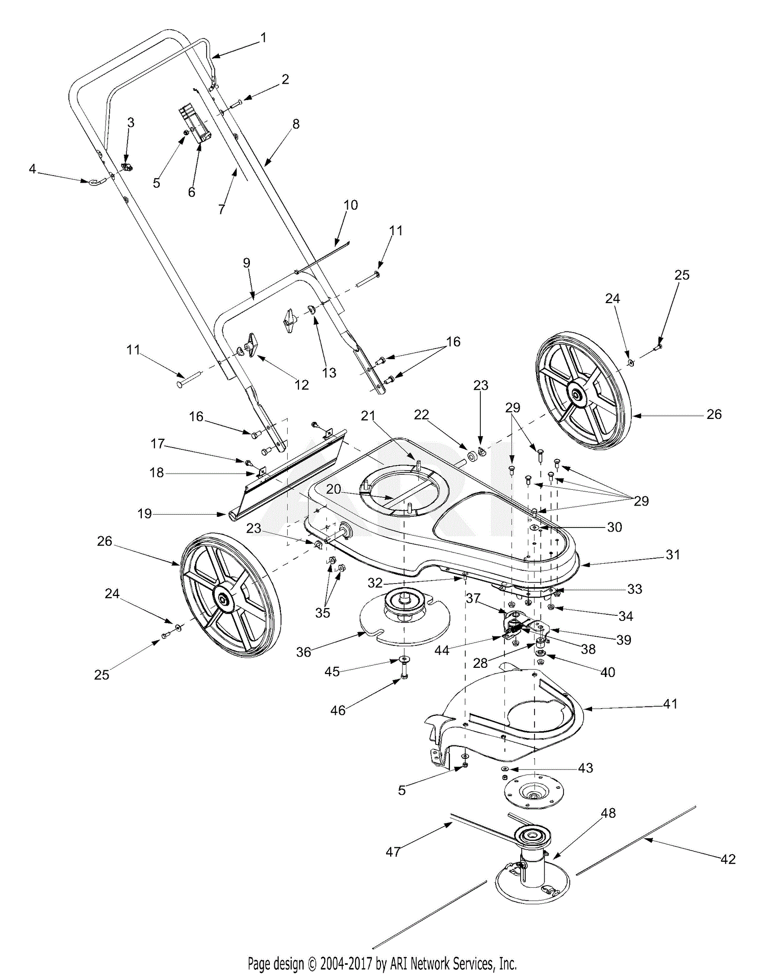 MTD 25A-203L729 (2004) Parts Diagram for General Assembly