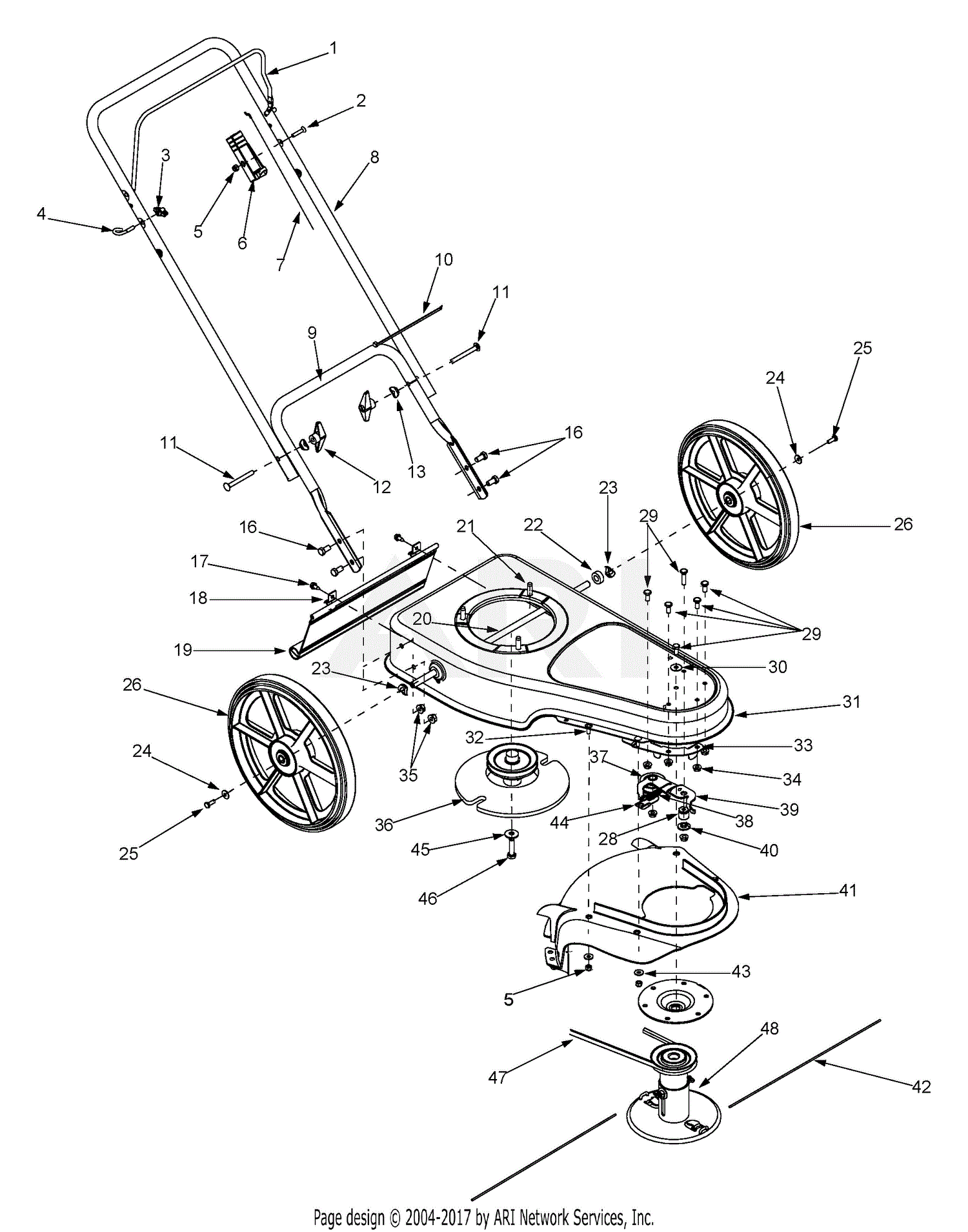 CUB CADET 954-0625A Wheeled Trimmer Idler V-Belt