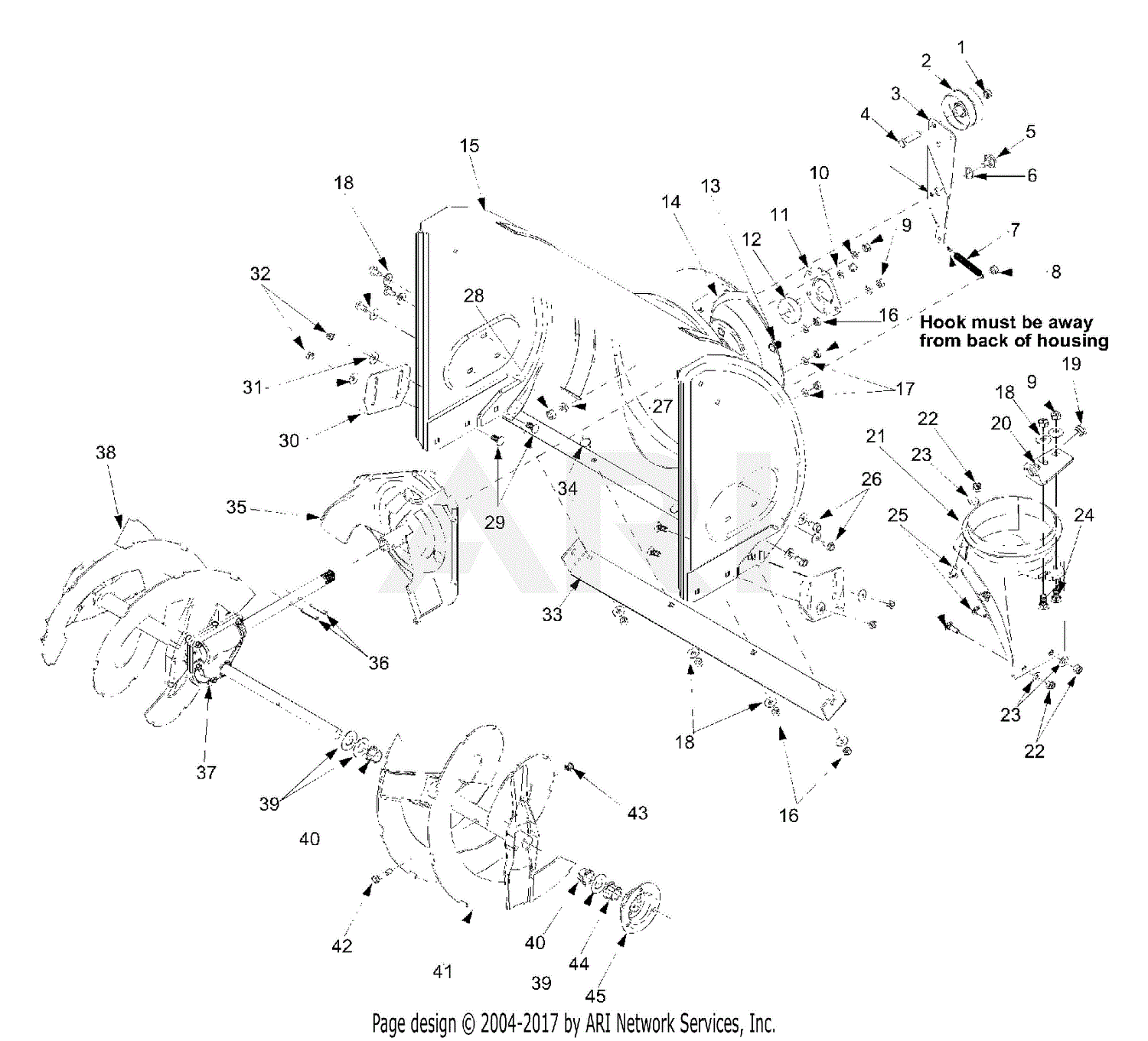 MTD 31B-611D352 (2002) Parts Diagram for General Assembly