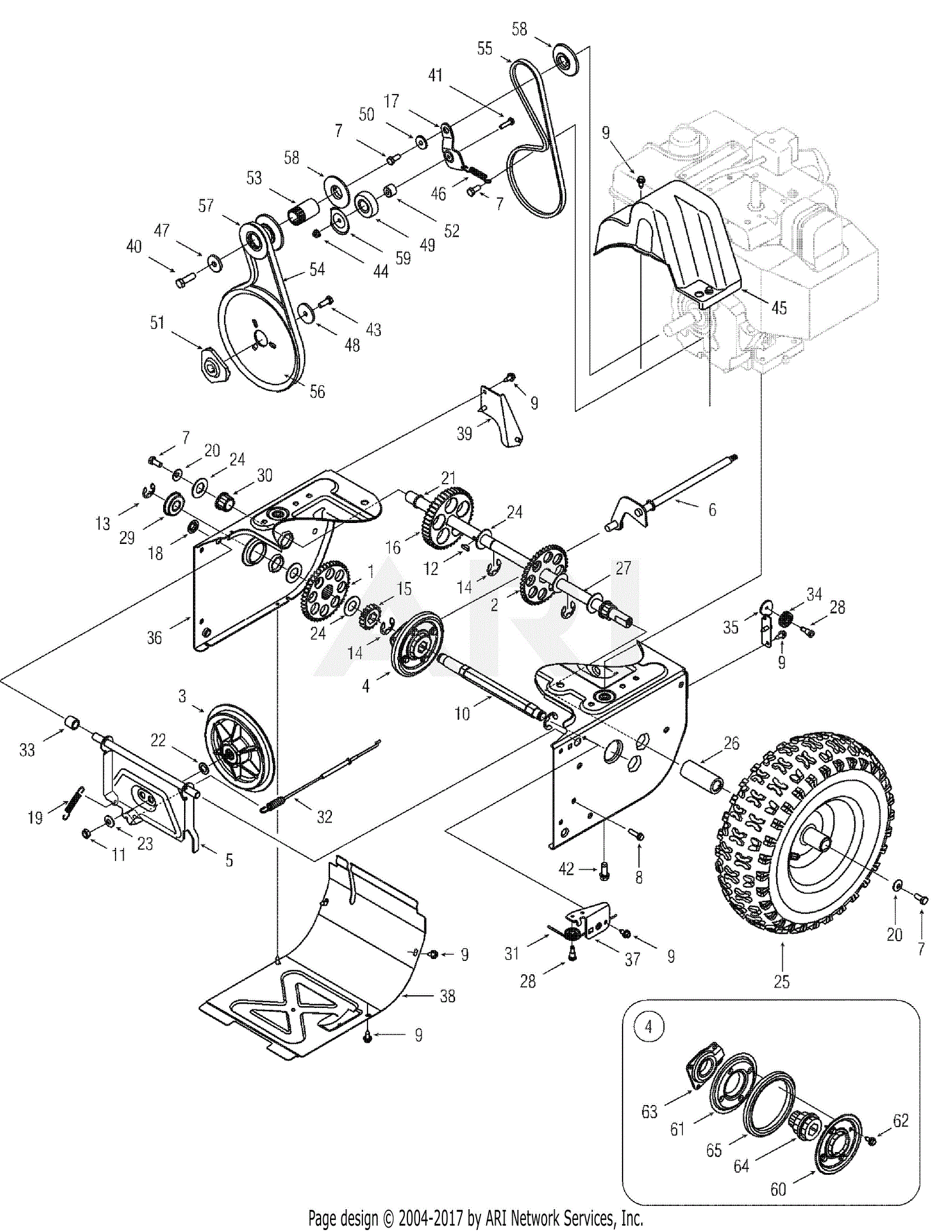 Mtd 31as6lce700 2005 Parts Diagram For Drive 6lc