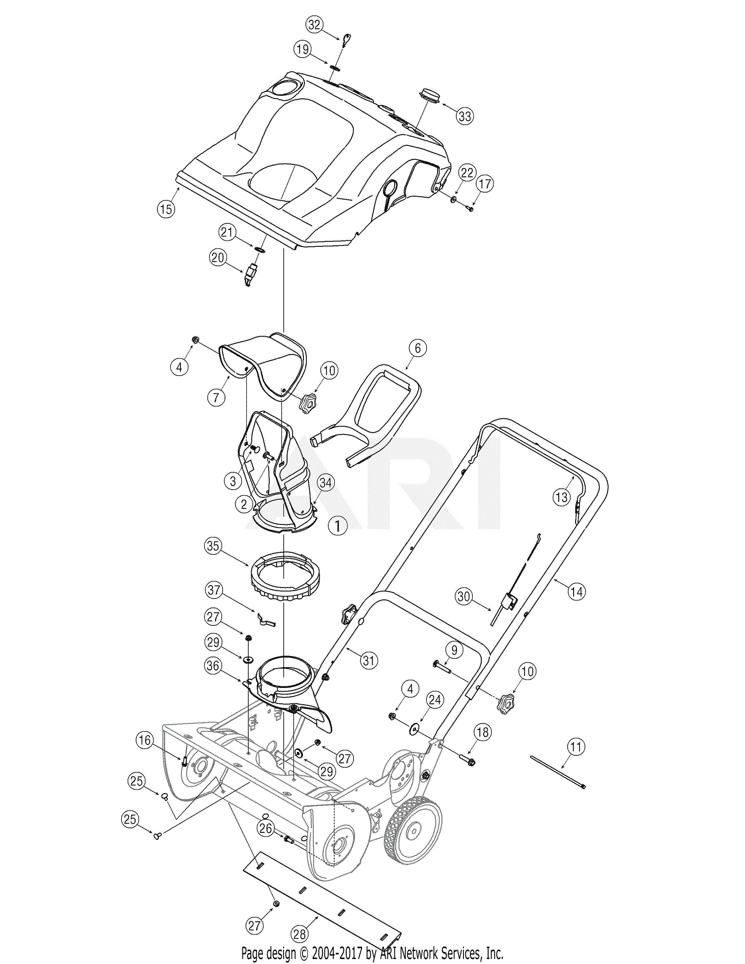 Mtd 31a 240 800 2006 Parts Diagram For General Assembly 6140