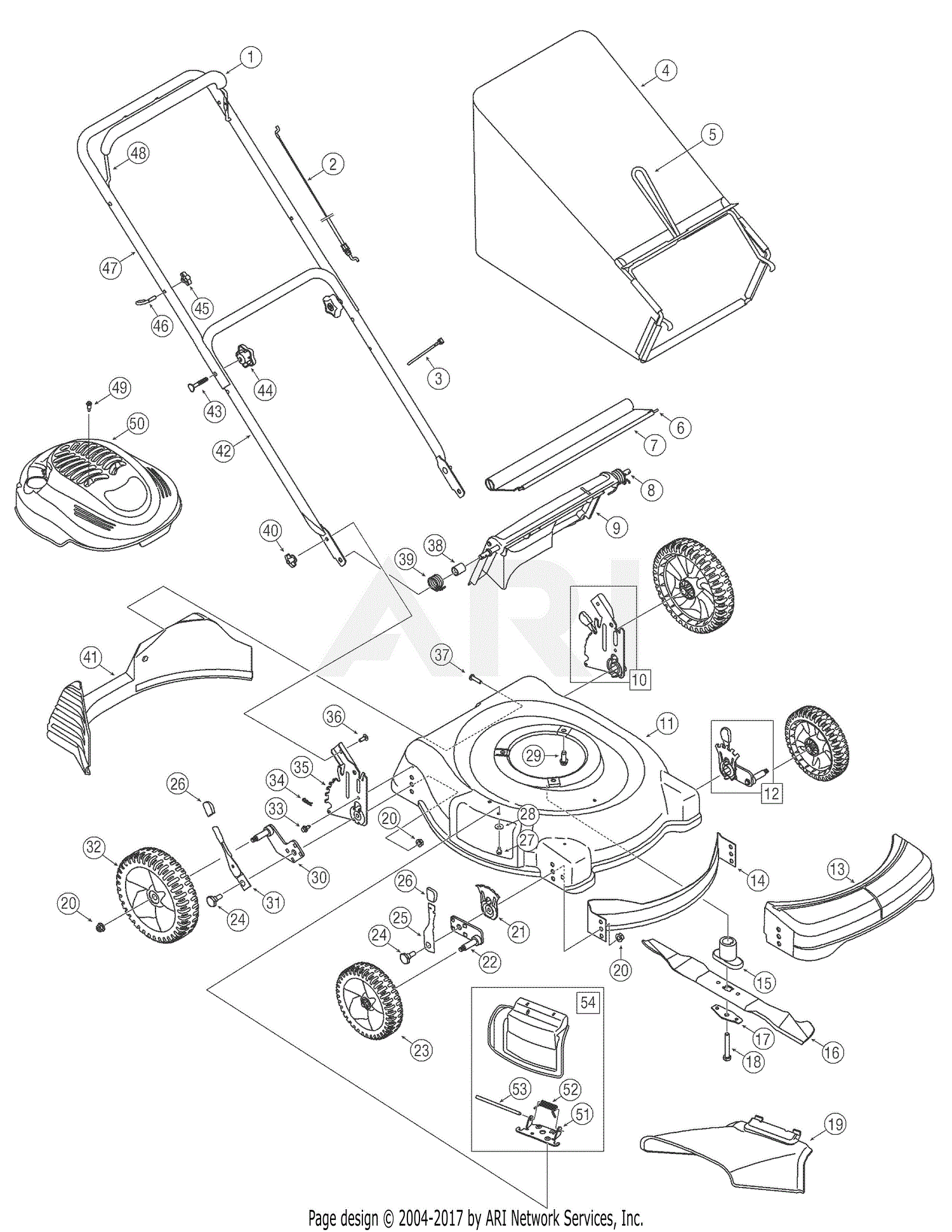 2006 mtd snowblower parts diagram