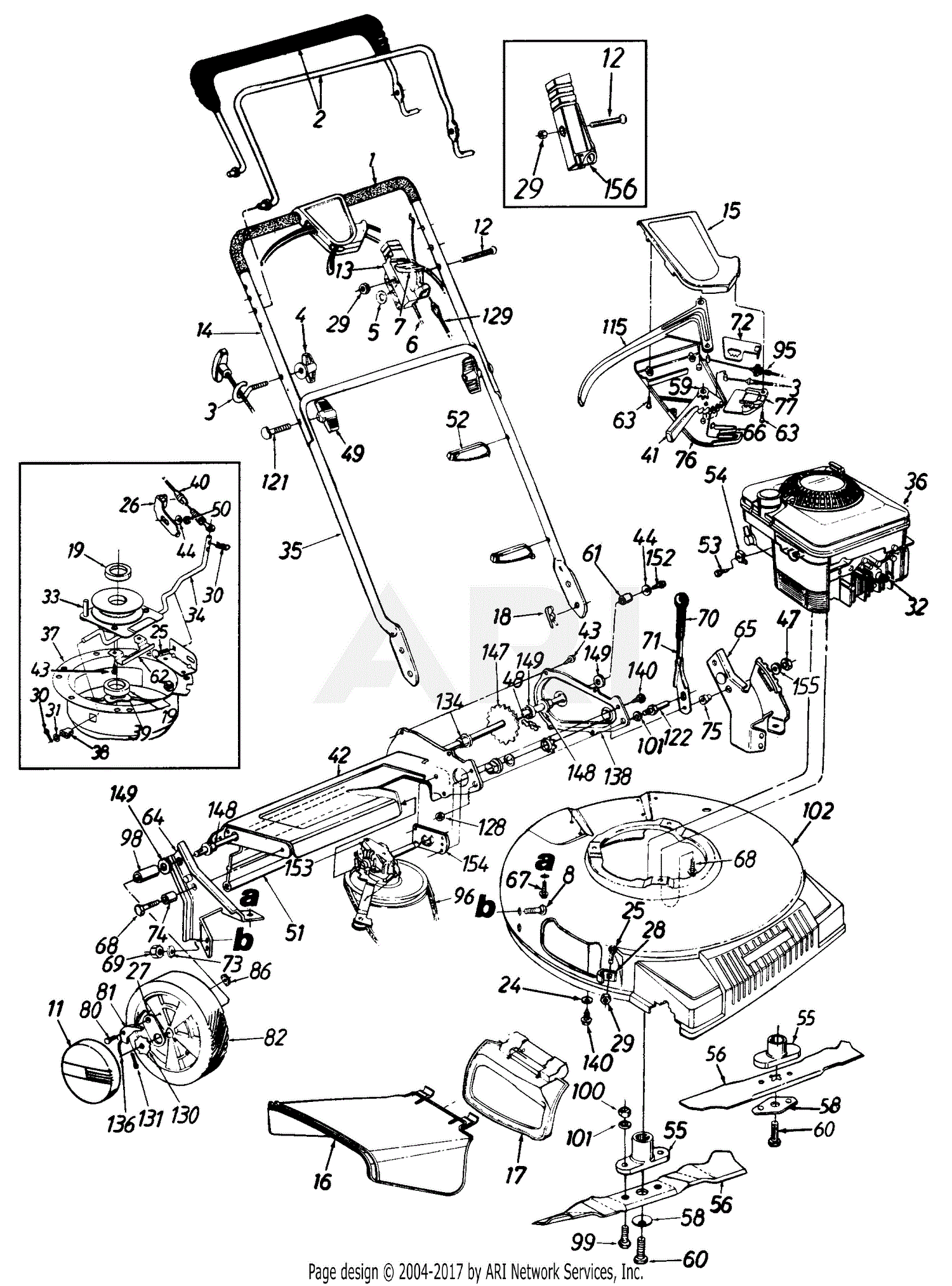 MTD 125-148C000 (1995) Parts Diagram for General Assembly