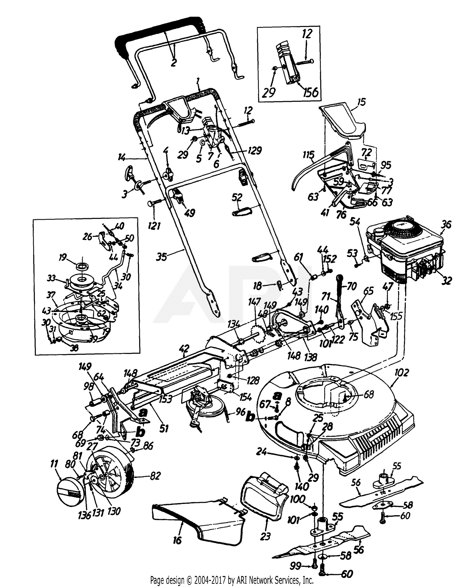 MTD 126-149C401 (1996) Parts Diagram for General Assembly