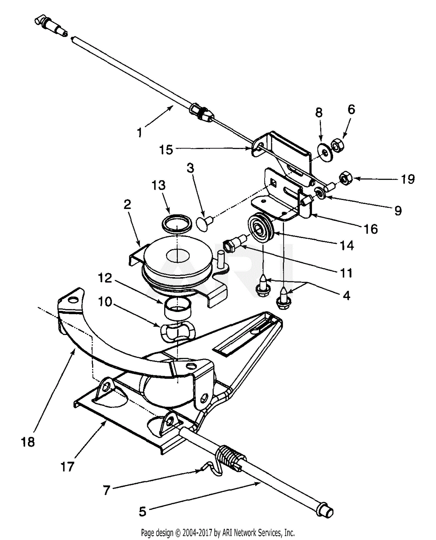 MTD 12A-979L401 (1998) Parts Diagram for Drive Assembly (Models 959 ...