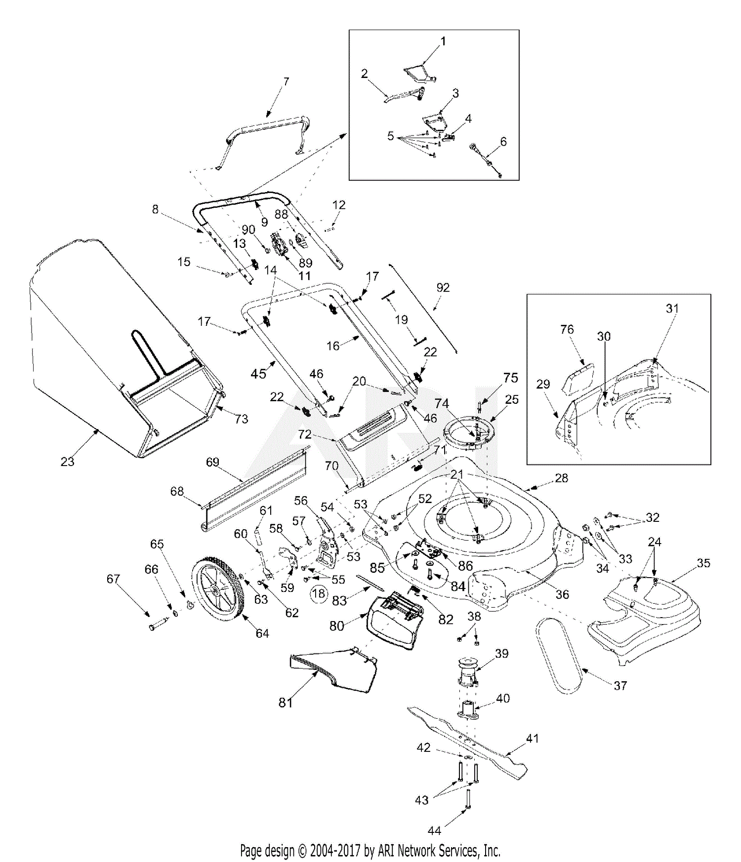 MTD 12A-568Q401 (2002) Parts Diagram for General Assembly