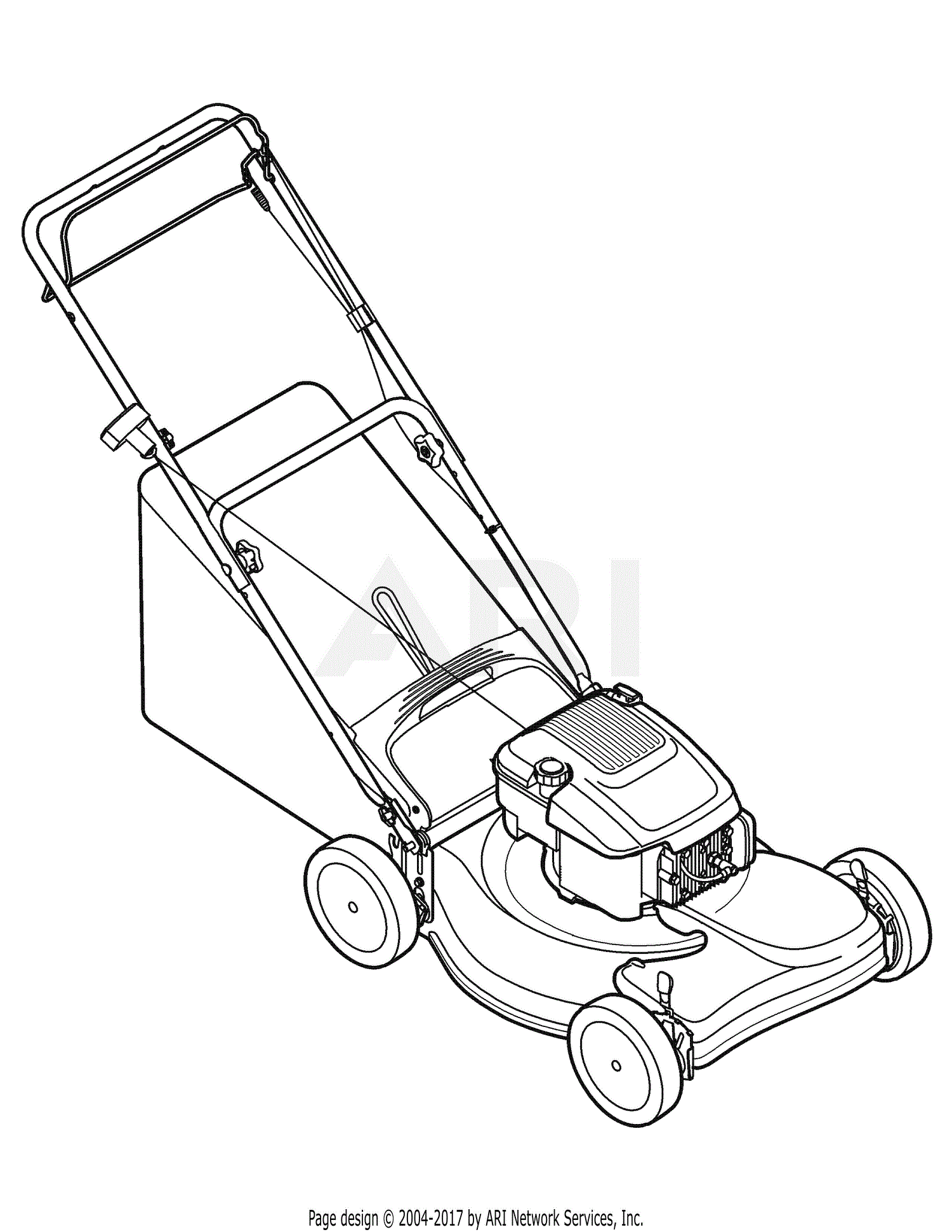 MTD 12A-446M001 (2008) Parts Diagram for .Quick Reference