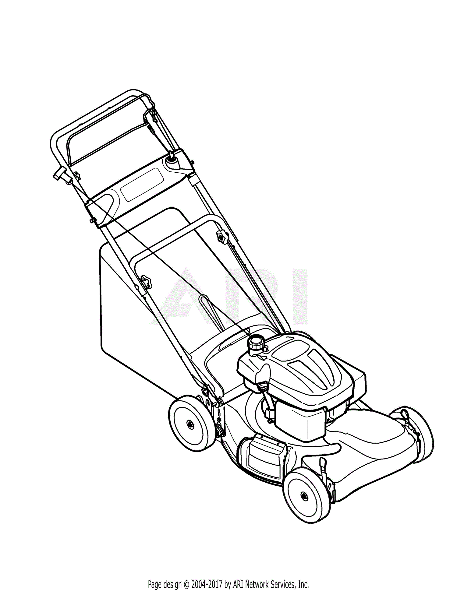 MTD 12AE46JA001 (2008) Parts Diagram for .Quick Reference