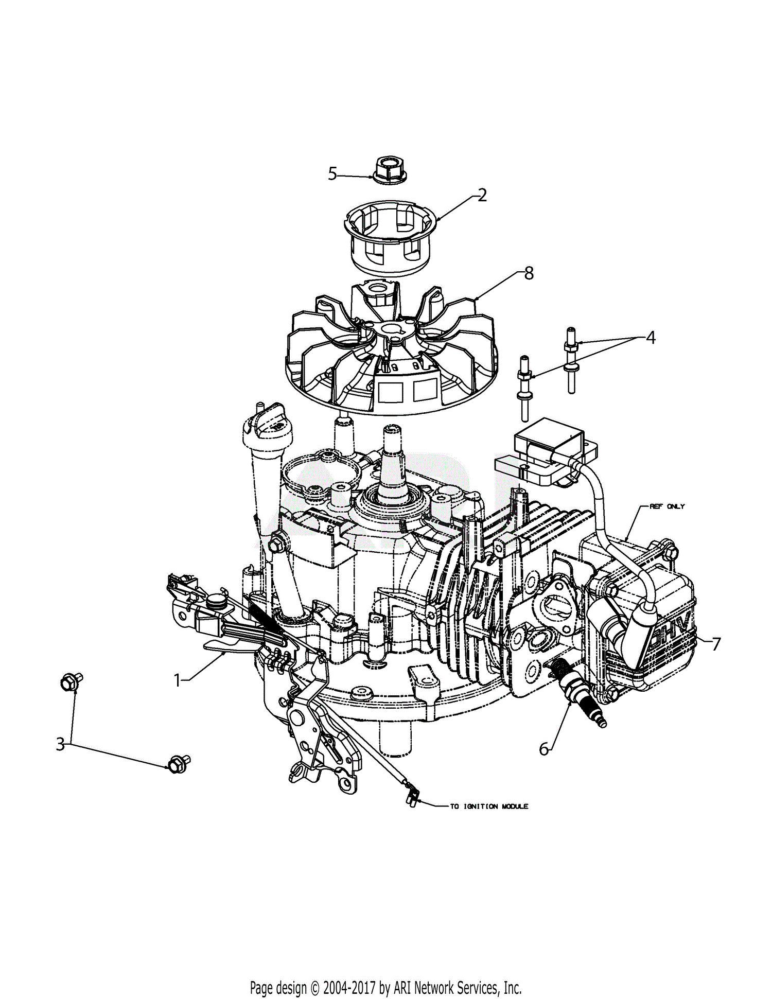 MTD 12A-B22N701 (2014) Parts Diagram for 5P71MU Ignition m14 parts diagram 