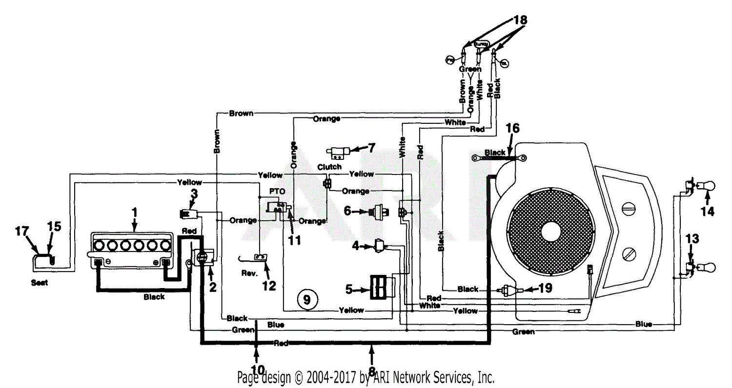 Mtd 133q694g401 1993 Parts Diagram For Electricalswitches 6081