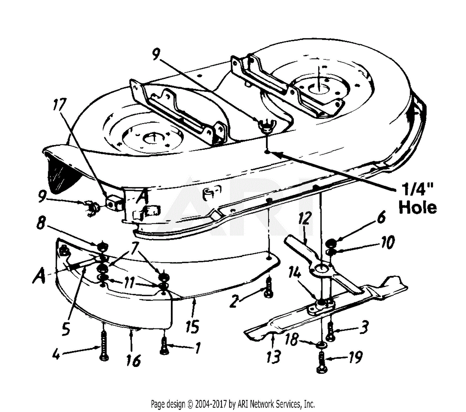 MTD 134Q699G088 (TMO-3500006) (1994) Parts Diagram for Mulching Kits