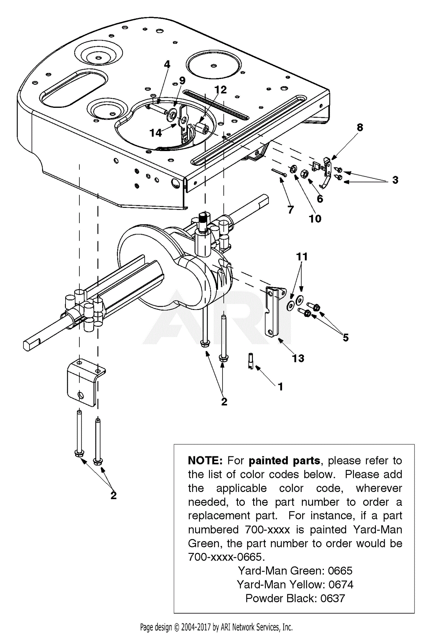 Mtd 13a 325 402 2001 Parts Diagram For Harness Assembly Adapter 1643