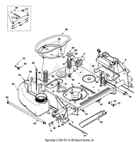 MTD 13B-325-401 (2001) Parts Diagram for Engine Accessories & Frame