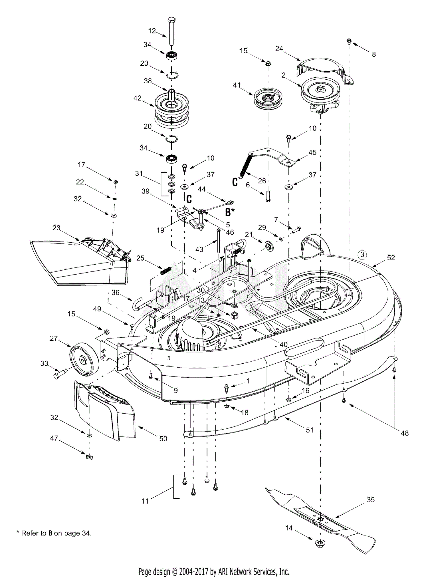 Mtd 13cx614g401  2003  Parts Diagram For 42