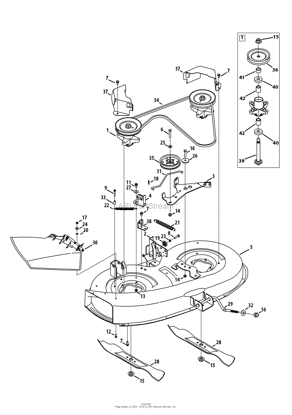 30 Yard Machine Mower Deck Diagram