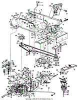 Mtd 146y834p401 1996 Parts Diagram For Drive Pedal Assembly Pto Clutch Speed Control