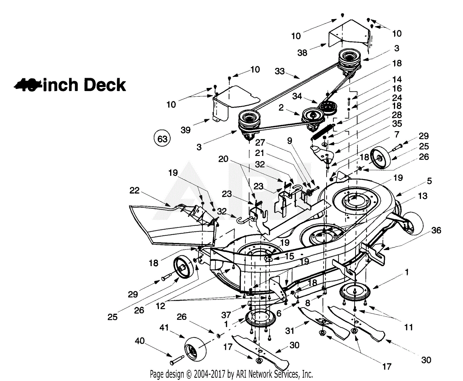 30 Huskee 46 Inch Deck Belt Diagram