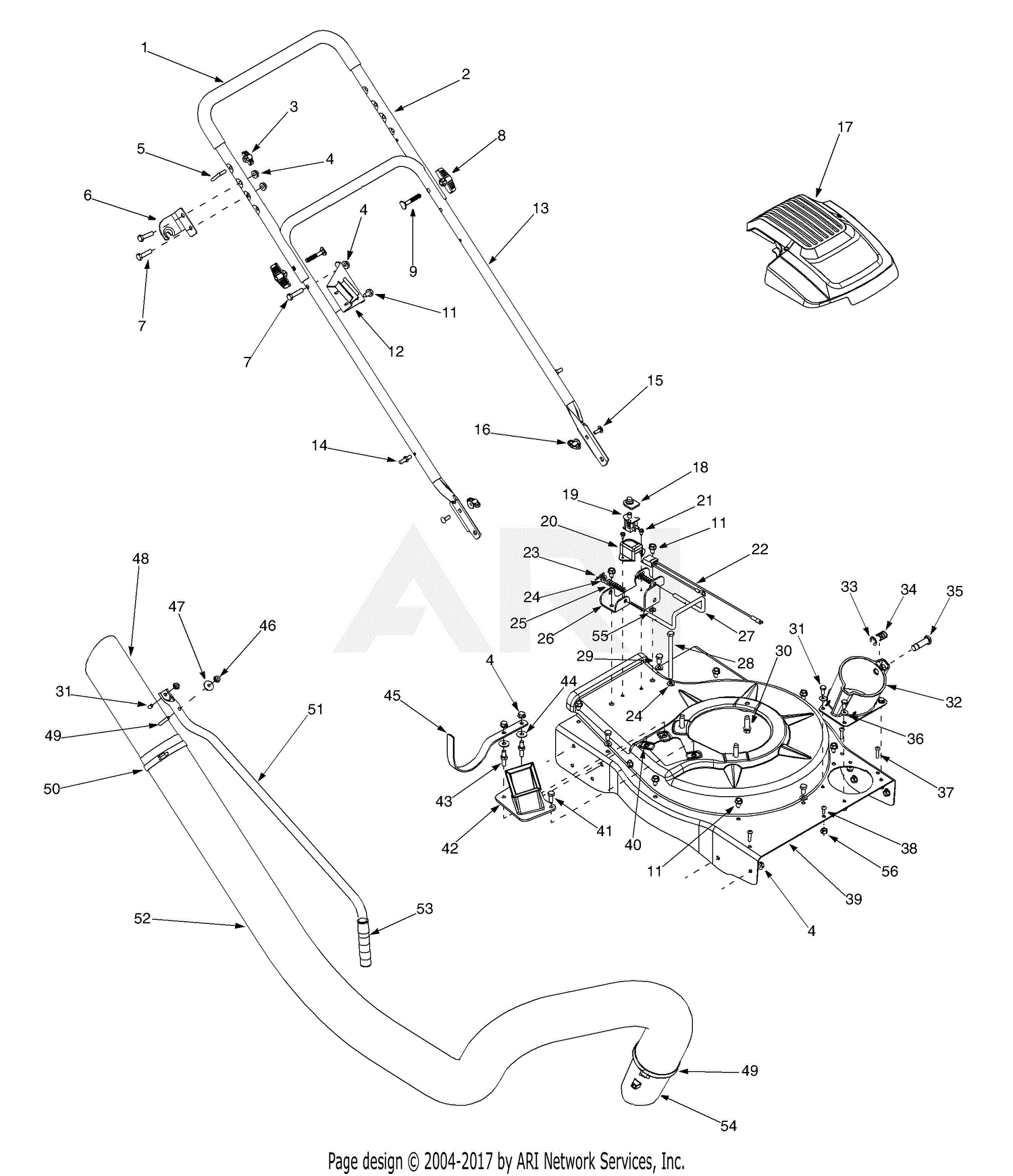 MTD 24A-060F401 (2003) Parts Diagram for General Assembly