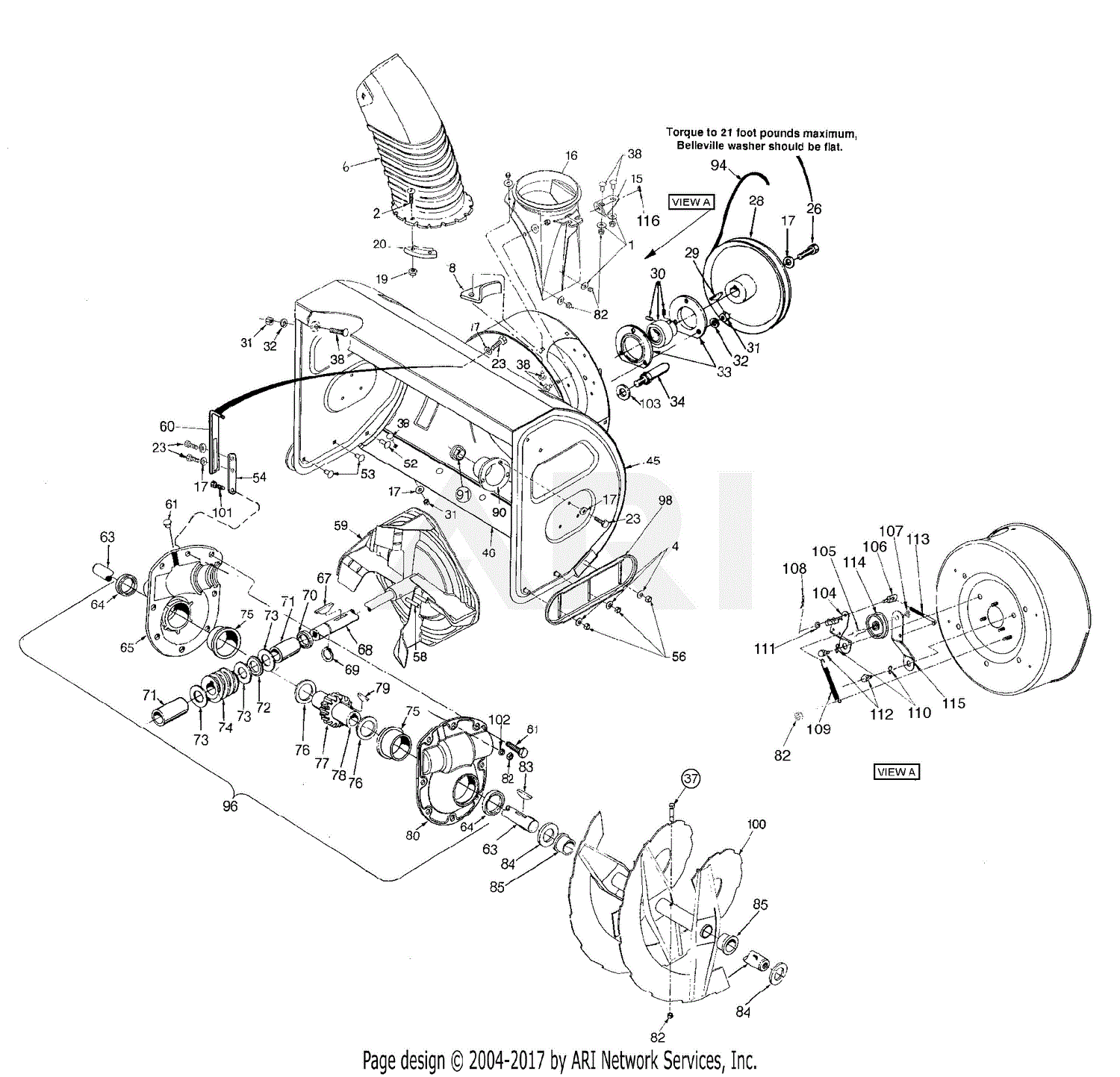 MTD 31AE983H401 (1998) Parts Diagram for General Assembly