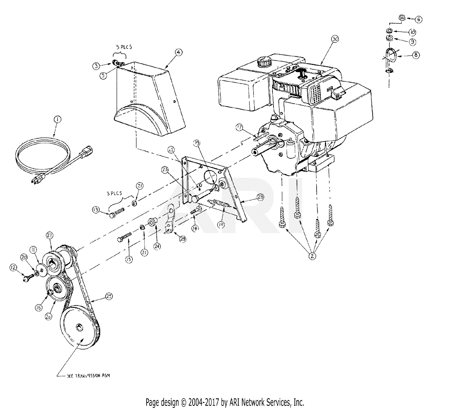 Mtd 31ae993i401  1998  Parts Diagram For Belt Drive