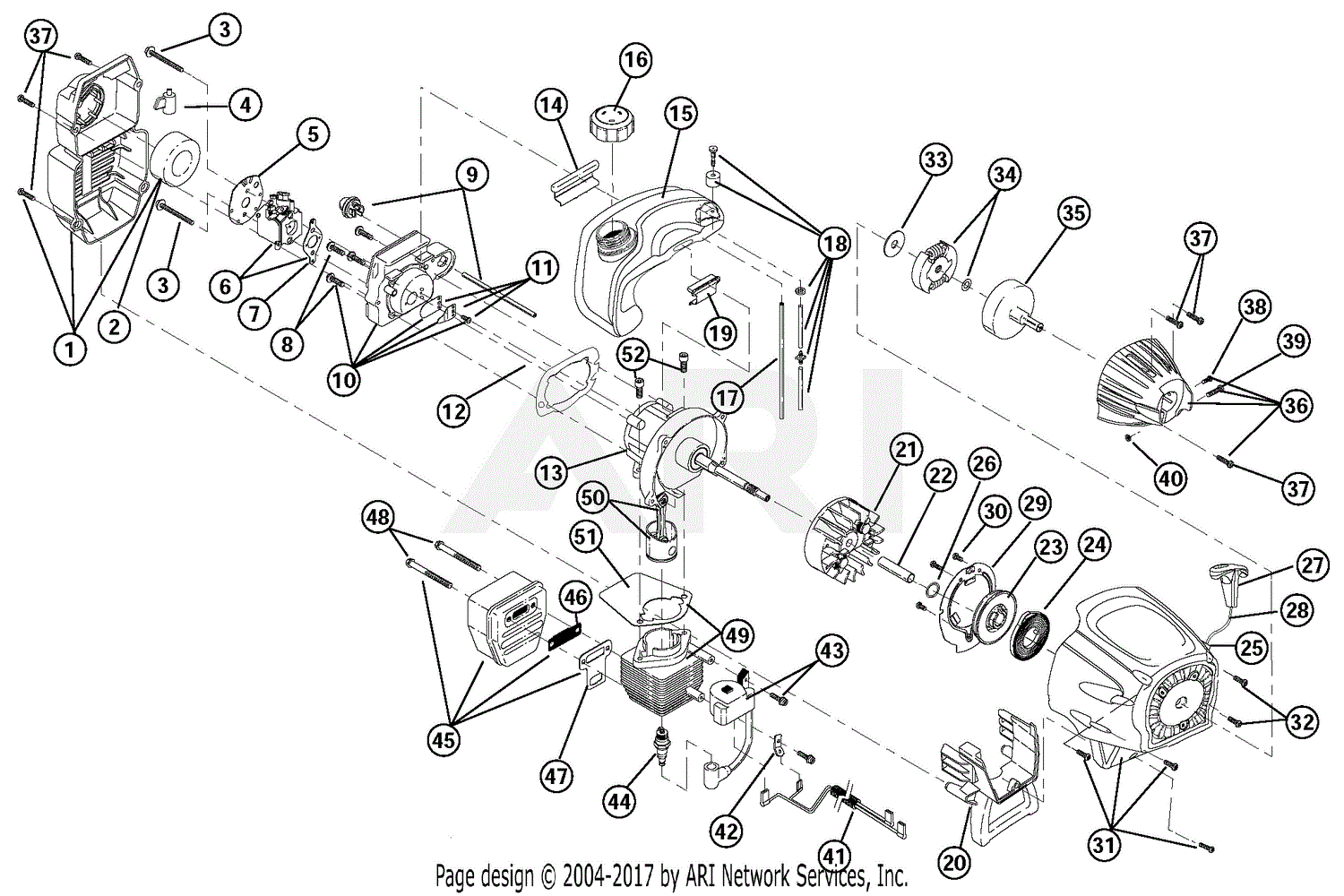 MTD YM90 41ADY90C401 41ADY90C401 YM90 Parts Diagram for Engine Parts