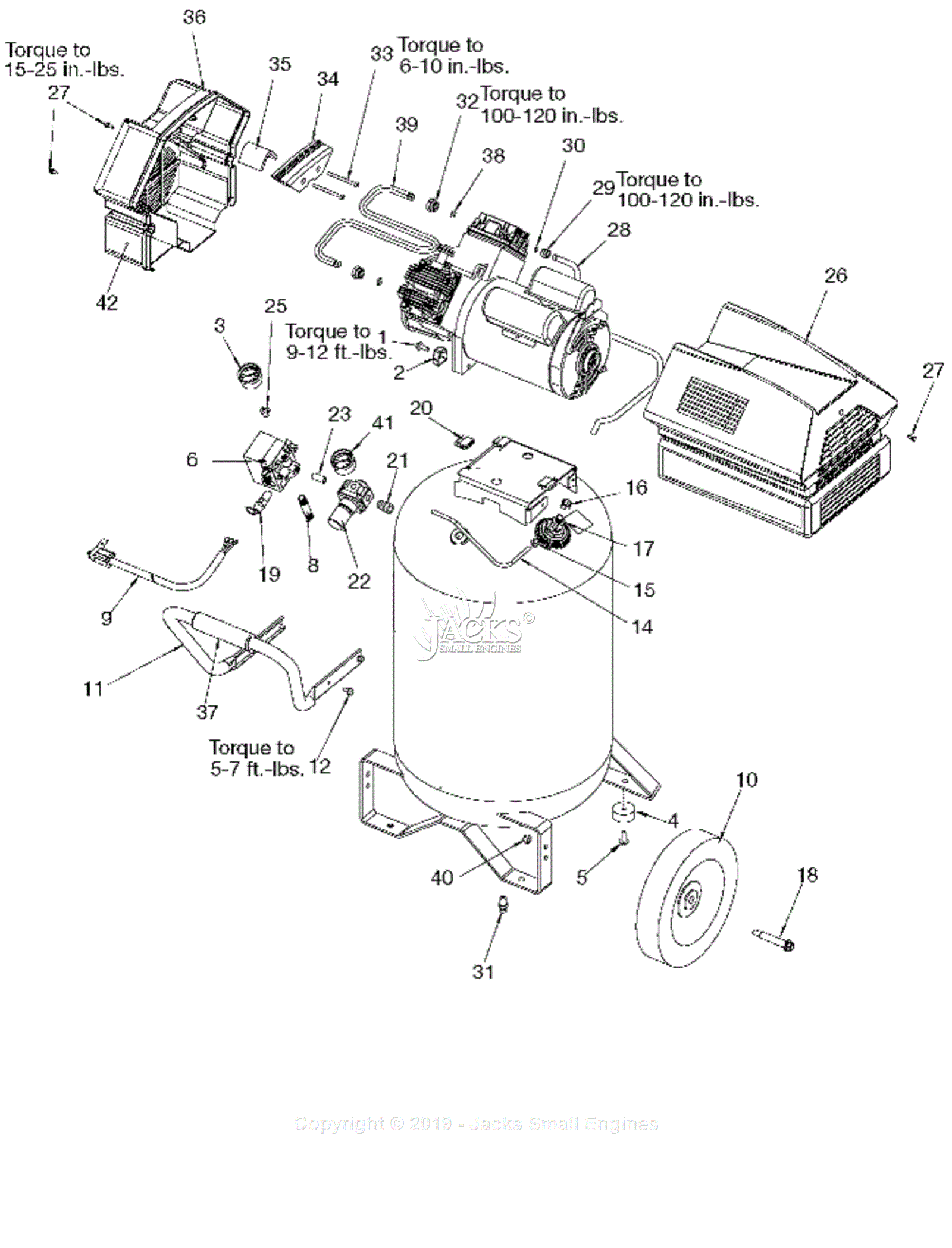 Devilbiss 1WC95 Type 2 Parts Diagram For Assembly