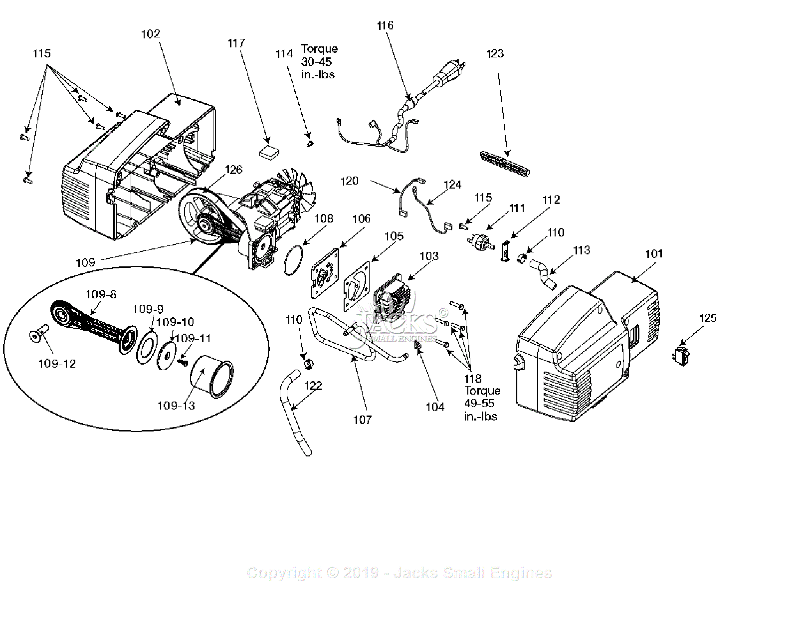 Devilbiss CPFAC2600P-WK Type 2 Parts Diagram for Pump Assembly