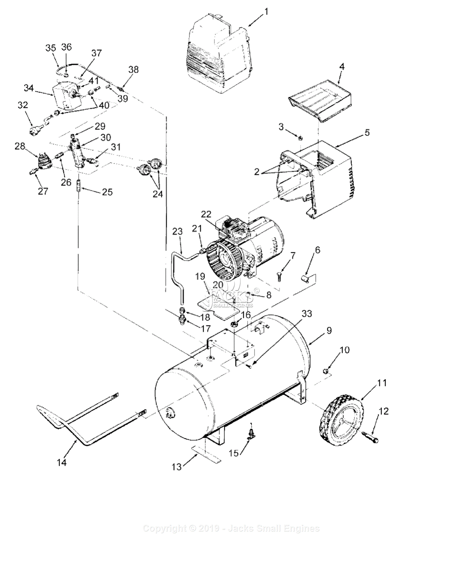 Devilbiss F420 Type 1 Parts Diagram For Assembly