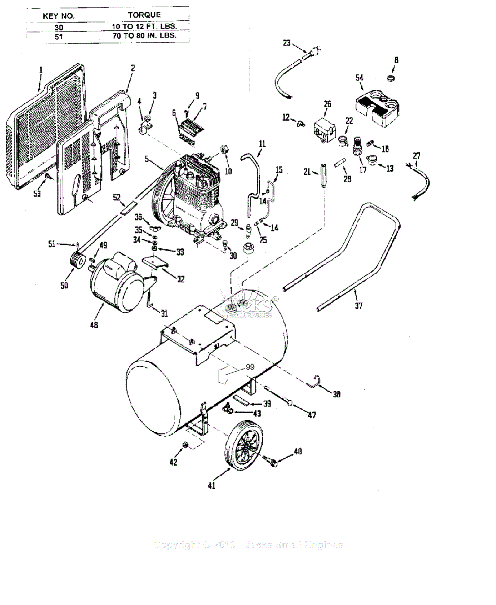 Devilbiss IMCL4520 Type 2 Parts Diagram for Assembly