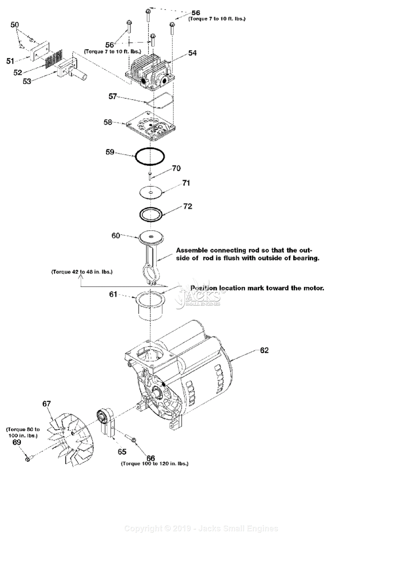 Devilbiss IRF420 Type 0 Parts Diagram for Pump Assembly