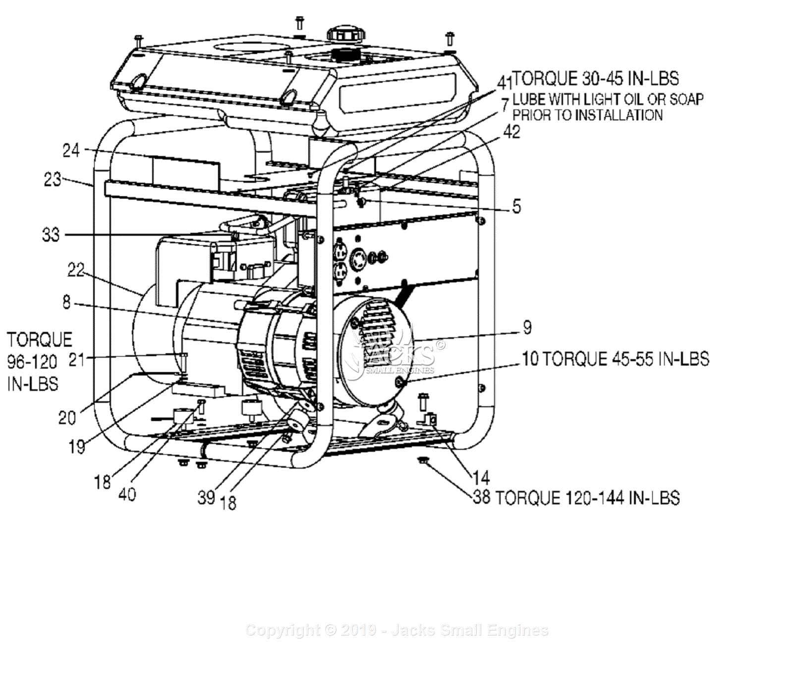 Devilbiss GBO5250-WK Type 2 Parts Diagram For Assembly 2